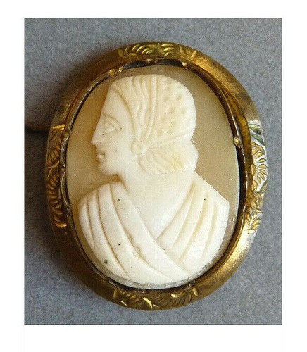 Broche camée début - , 19e