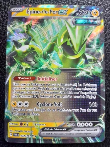 Carte pokémon épine fer - carte,