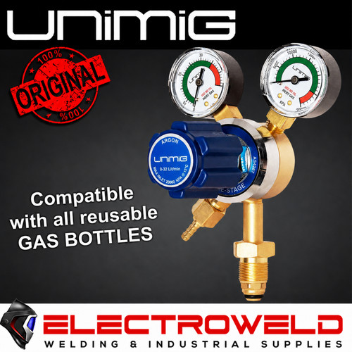 Unimig twin gauge argon gas - unimig,