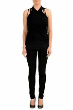 Maison Margiela MM6 Women's Wool Black Wrap Knitted Top One Size