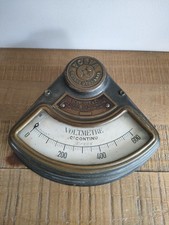 Ancien Voltmètre Volta En Courant Continu Meylan D'Arsonval Schneider Vintage 