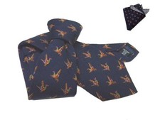 Cravate Laine Homme Bleu