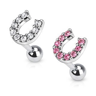 Tragus cartilage barbell with - ,