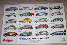 POSTER AFFICHE PEUGEOT 50 ANS