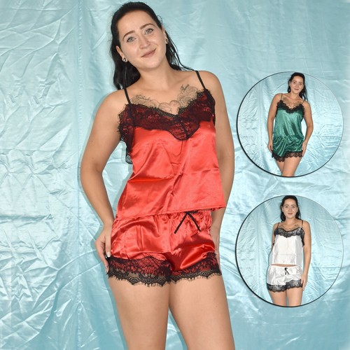Ensemble pyjama satin - ensemble, en
