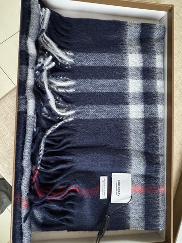 écharpe burberry bleue 100 - burberry, 100%
