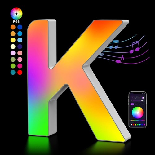 Lettre lumineuse led - rgb, usb