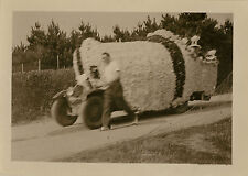 PHOTO ANCIENNE - VINTAGE SNAPSHOT - CARANTEC FÊTE FLEURS DÉFILÉ FOLKLORE 1936  7