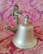 Cloche de porte en applique ancre de bateau