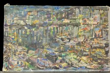 huile sur toile marine Jean Dubreuil