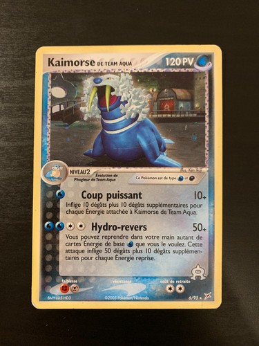 Carte pokémon kaimorse - pokémon,