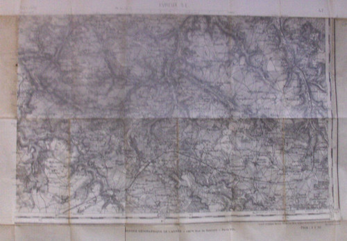 Carte etat major - etat, evreux