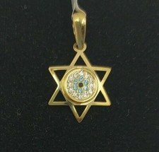Pendentif En Or 18K. Étoile