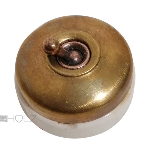 Interrupteur antique laiton - interrupteur,