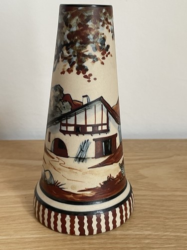 Beau vase tronçonnique grès - vase,