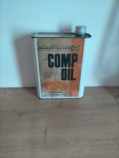 Ancien bidon d'huile automobile vide déco garage usine atelier 