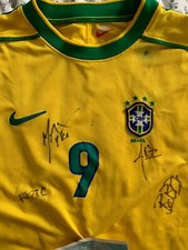 Maillot R9 Brésil 1998 - Dédicacé par SOULFLY - Max Cavalera