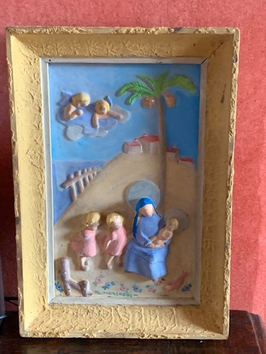 Tableau vintage scene vierge - tableau,