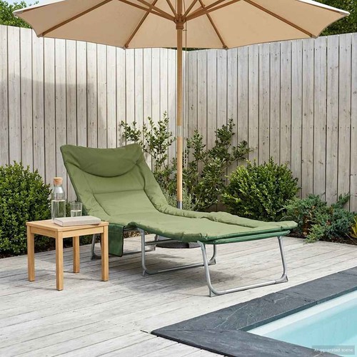 Transat pliant avec coussin