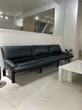 Canapé 3 places vintage en cuir pour Saporiti, Italie