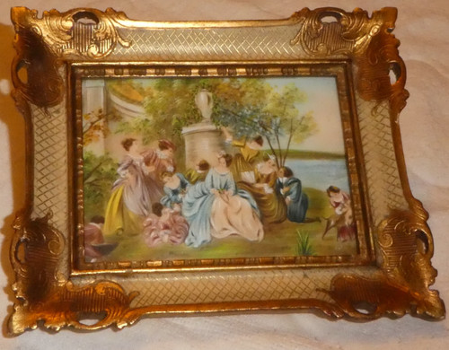 Ancien cadre tableau peinture - ancien,