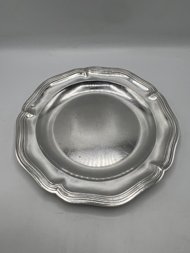 Plat rond argent - rond, massif