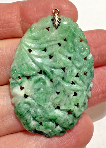 Médaillon ovale jadeite - médaillon,