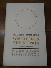 Sortilèges vus de près Maurice Fombeure Tirage Limité Poésie 1947