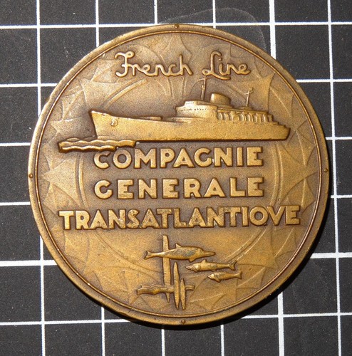 Medaille bronze paquebot - medaille,