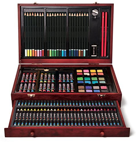 Art set with wood - art, case