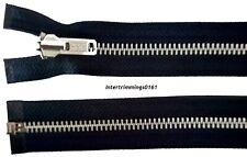 YKK Fermeture,55.9cm & 61cm,Marine,Réversible Tirette,Aluminium Dents,Ouvert