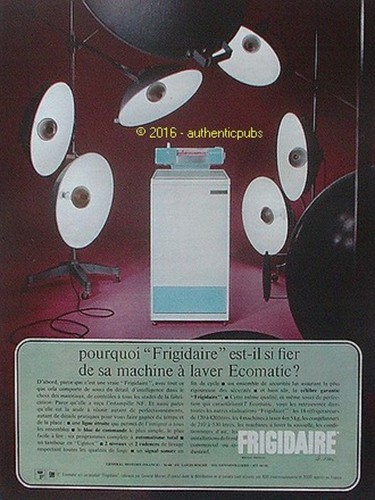 Publicite frigidaire machine - frigidaire,