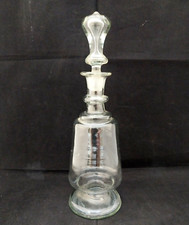 Carafe à liqueur, vin cuit, en Verre Soufflé H 25 cm