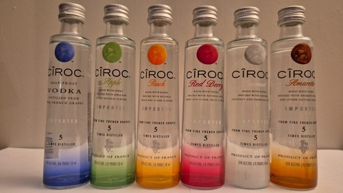 Lot ciroc 5cl all - lot, flavours