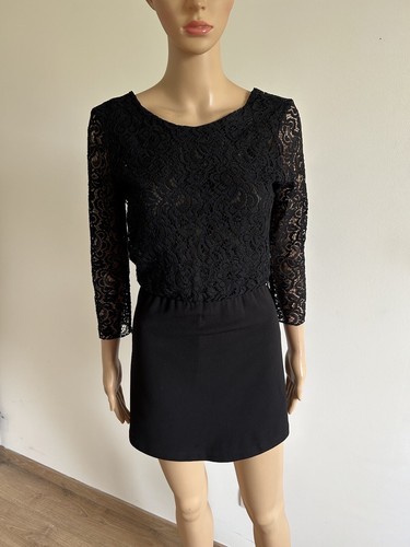 Combishort noir avec dentelle
