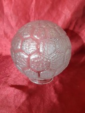 Globe boule verre pressé art déco pour lampe,lustre ,luminaire,1930,verre Depoli