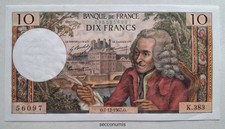 10 Francs Voltaire 7-12-1967