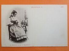 cpa Avant 1900 MONTBELIARD Doubs DIAICHOTTE Métier FILEUSE ROUET Laine Chanvre