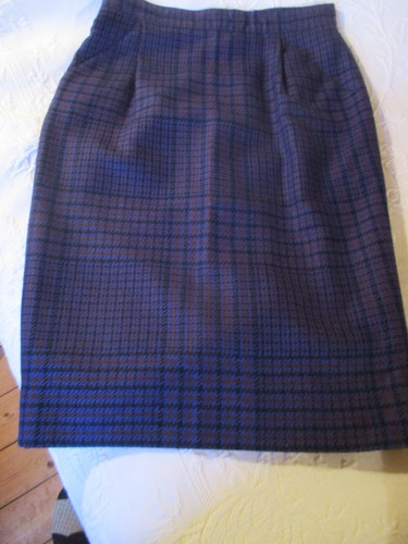 Jupe droite vintage laine