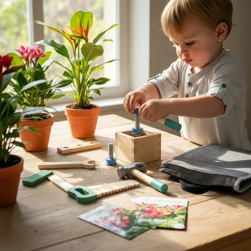 Set jouets outils bois - jouets,