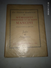 Mémoires d'Hortense et de Marie Mancini. Jonquières. 1929. 1/500 num. sur vélin