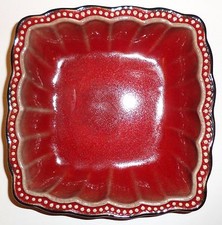 HOBNAIL RED & BLACK, SQUARE