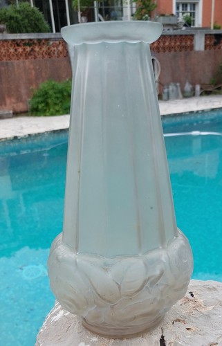 Ancien vase art deco verre