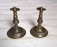 Bougeoirs anciens en bronze ou laiton antiques