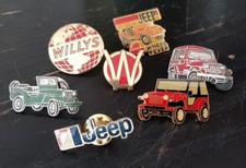 Pin's Willys Overland Jeep Logo Lot 7 Epinglettes