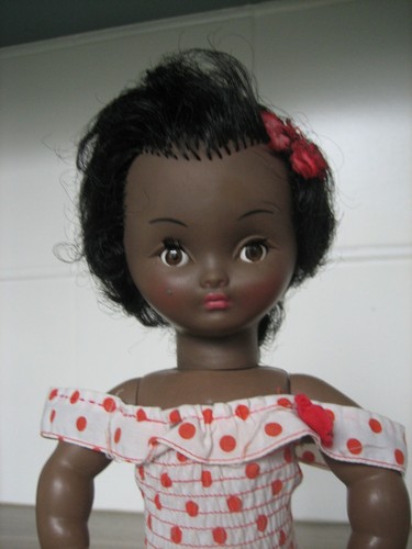 Ancienne poupée bella yeux - poupée,