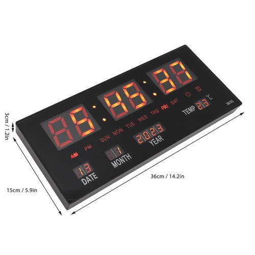 Horloge murale led numérique - led,