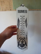 Plaque émaillée ancienne publicitaire Thermomètre BUFFALO BILL Phoebus Rd