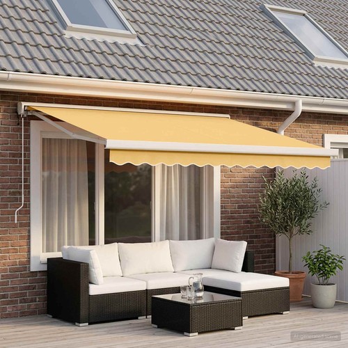 Auvent rétractable tissu - auvent,