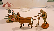 lot de 2 santons en résine taille 7/8 cm